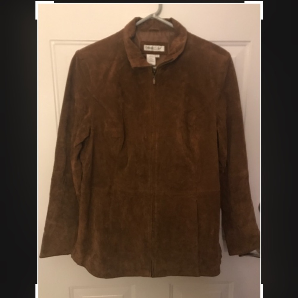 Ladies Genuine Suede Leather Jacket
